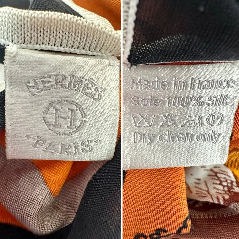 Hermes Silk Jersey 38” by 35”scarf shawl wrap Jeu Des Omnibus Et Dames Blanches